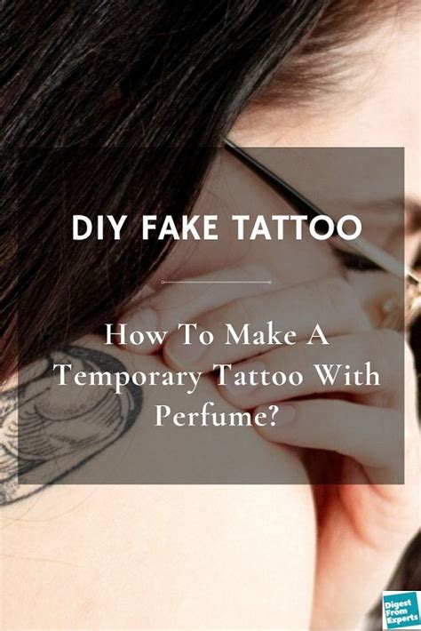 fake tattoo tutorial with perfume|temporary tattoo without perfume.